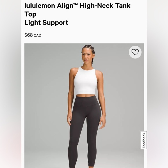 Lululemon Align High Neck Tank (purple) - Picture 3 of 9
